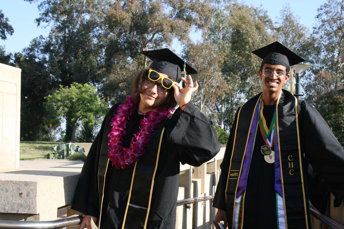 People enjoying Commencement