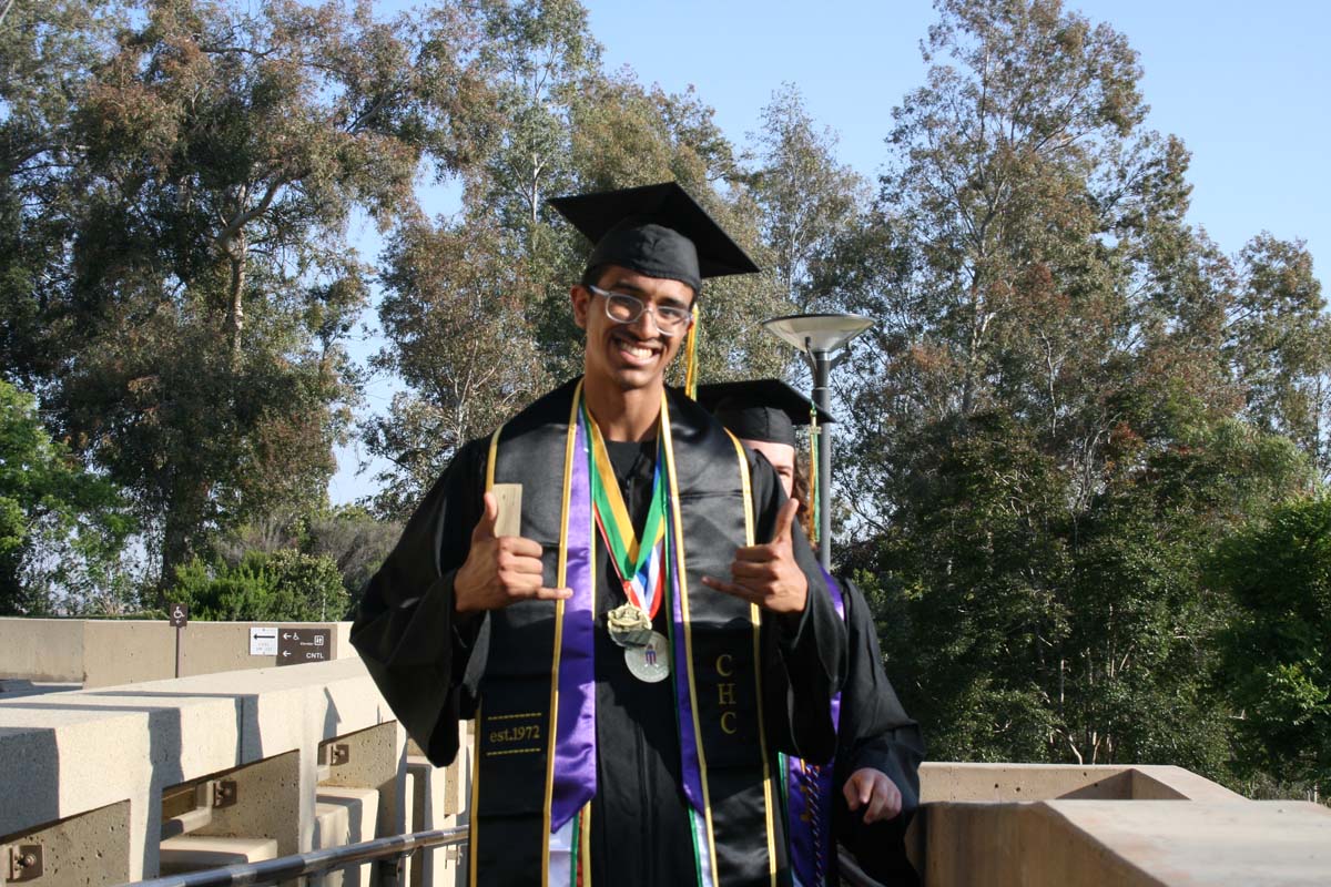 People enjoying Commencement