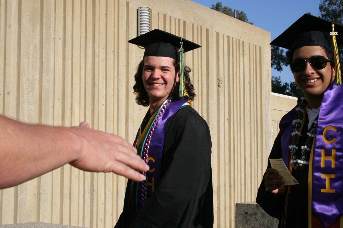 People enjoying Commencement