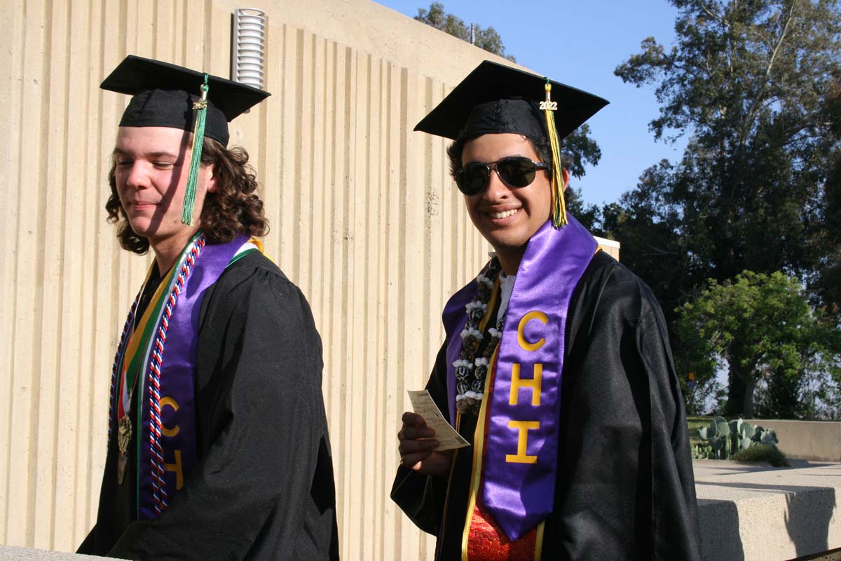 People enjoying Commencement