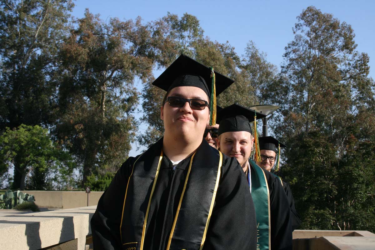 People enjoying Commencement