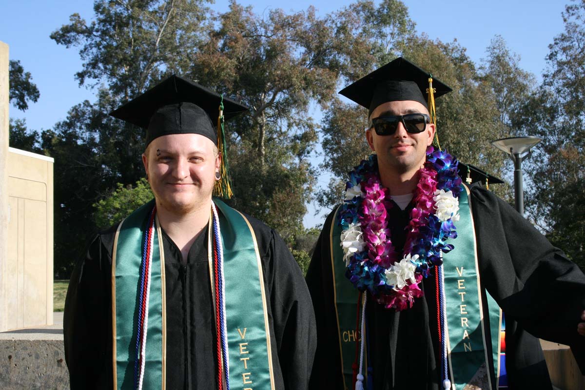 People enjoying Commencement