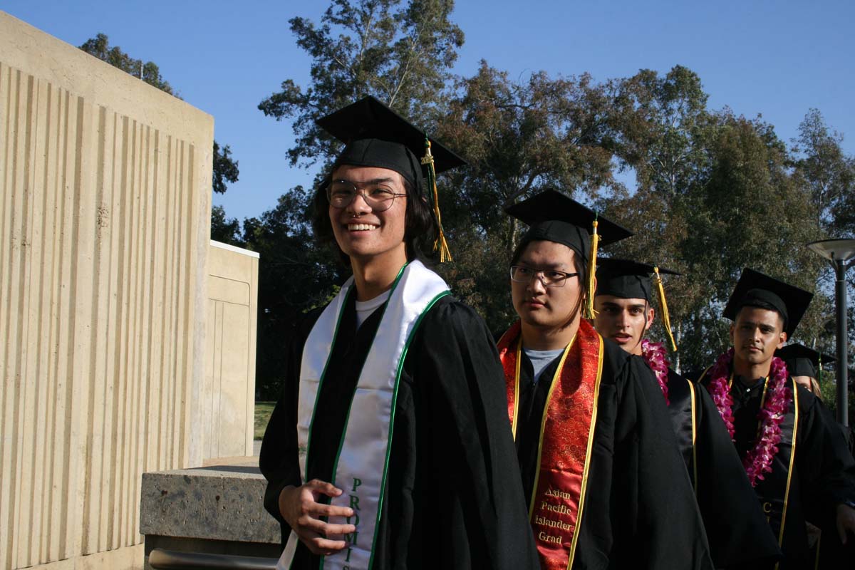 People enjoying Commencement