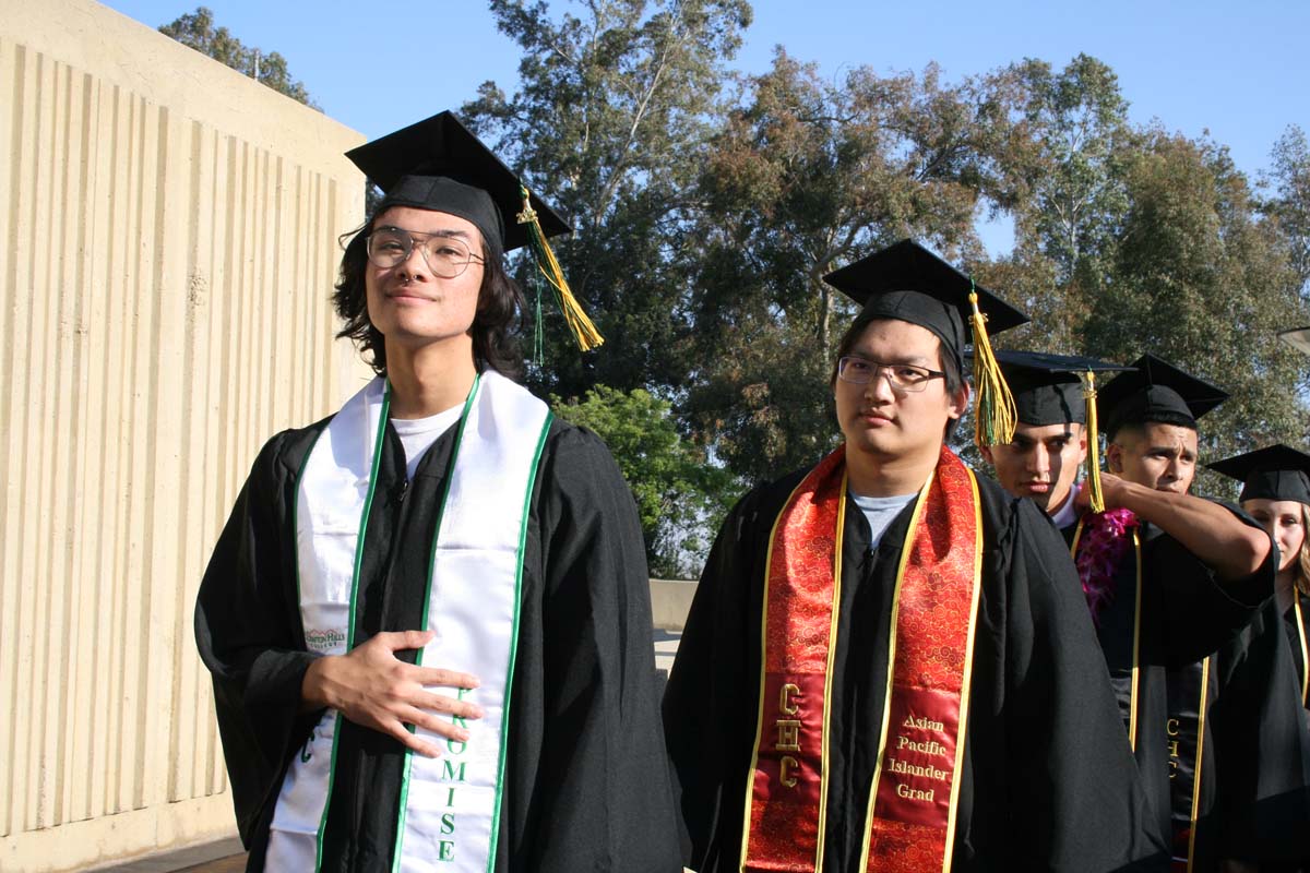 People enjoying Commencement