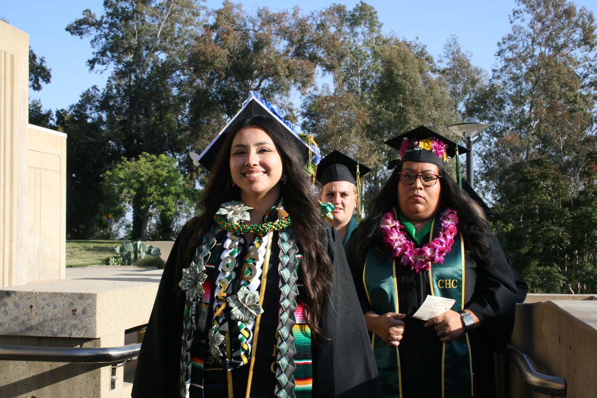 People enjoying Commencement