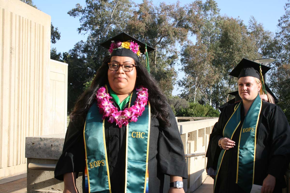 People enjoying Commencement