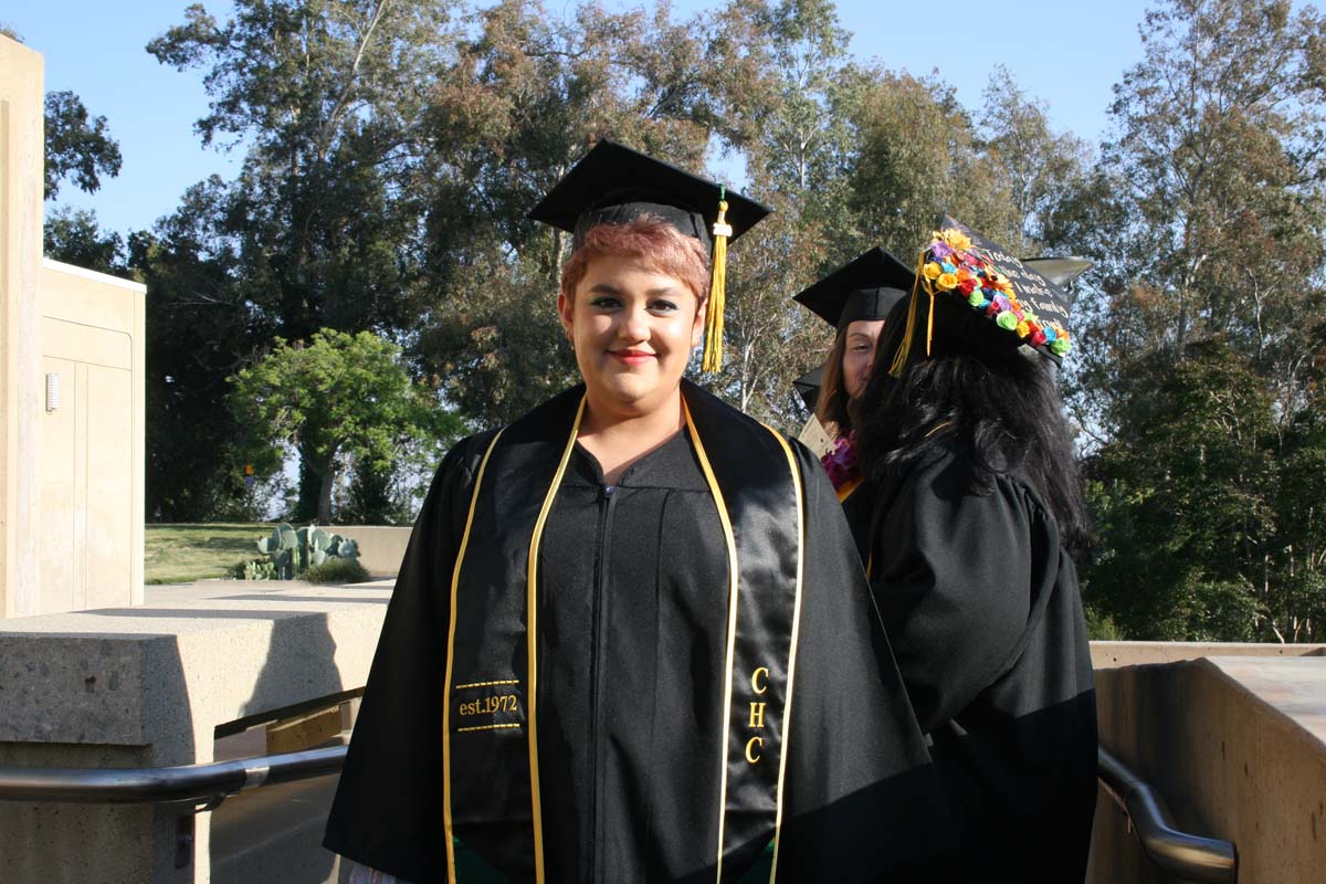 People enjoying Commencement