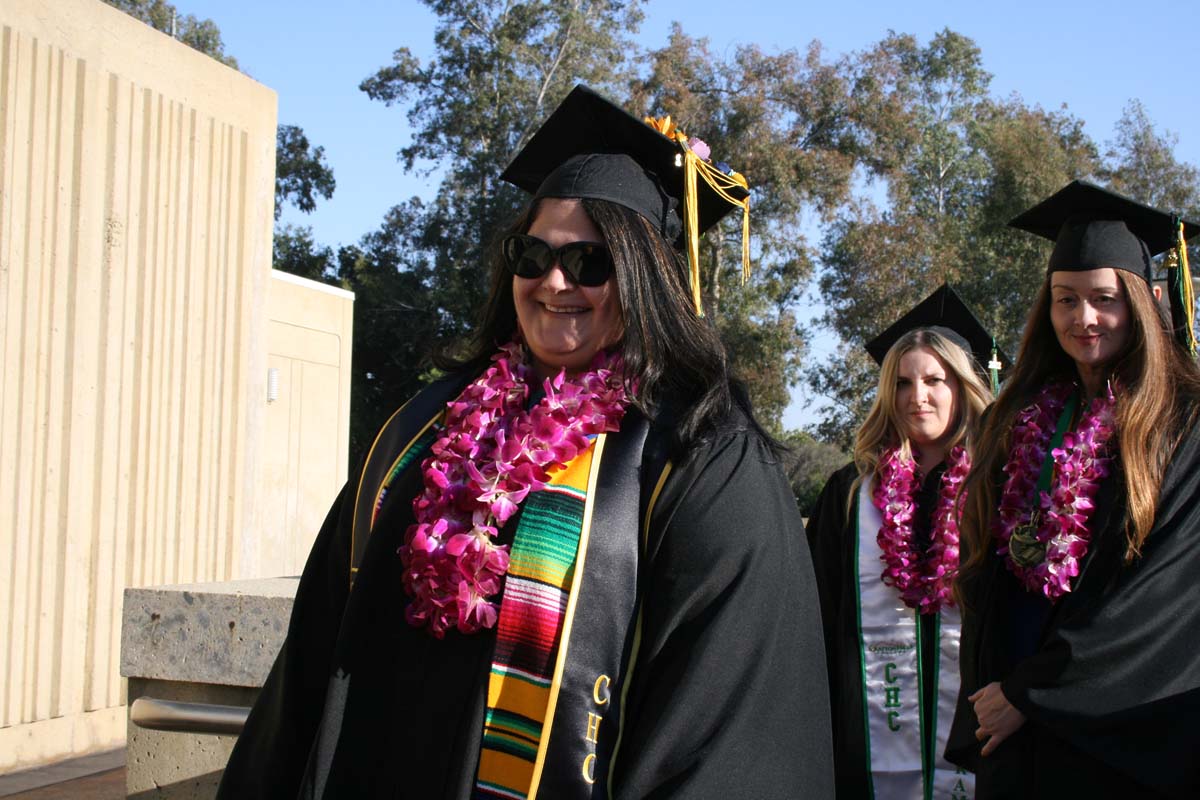 People enjoying Commencement