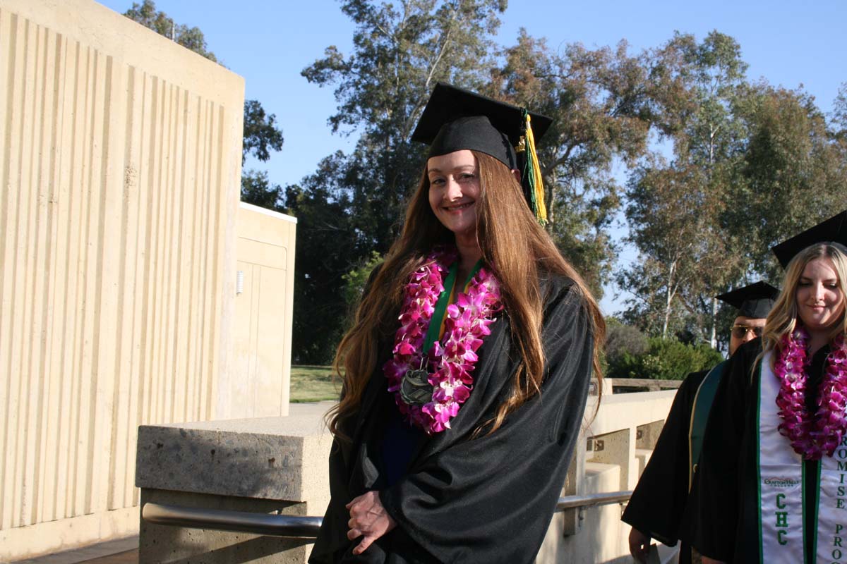 People enjoying Commencement