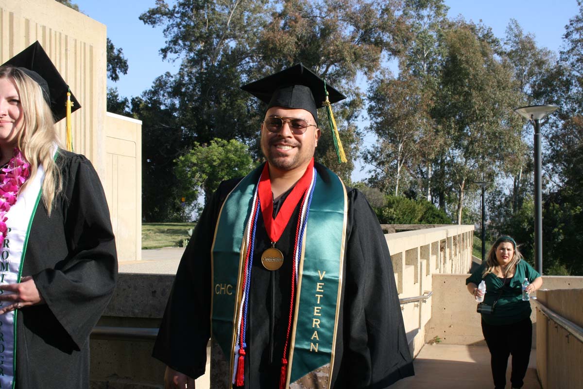 People enjoying Commencement