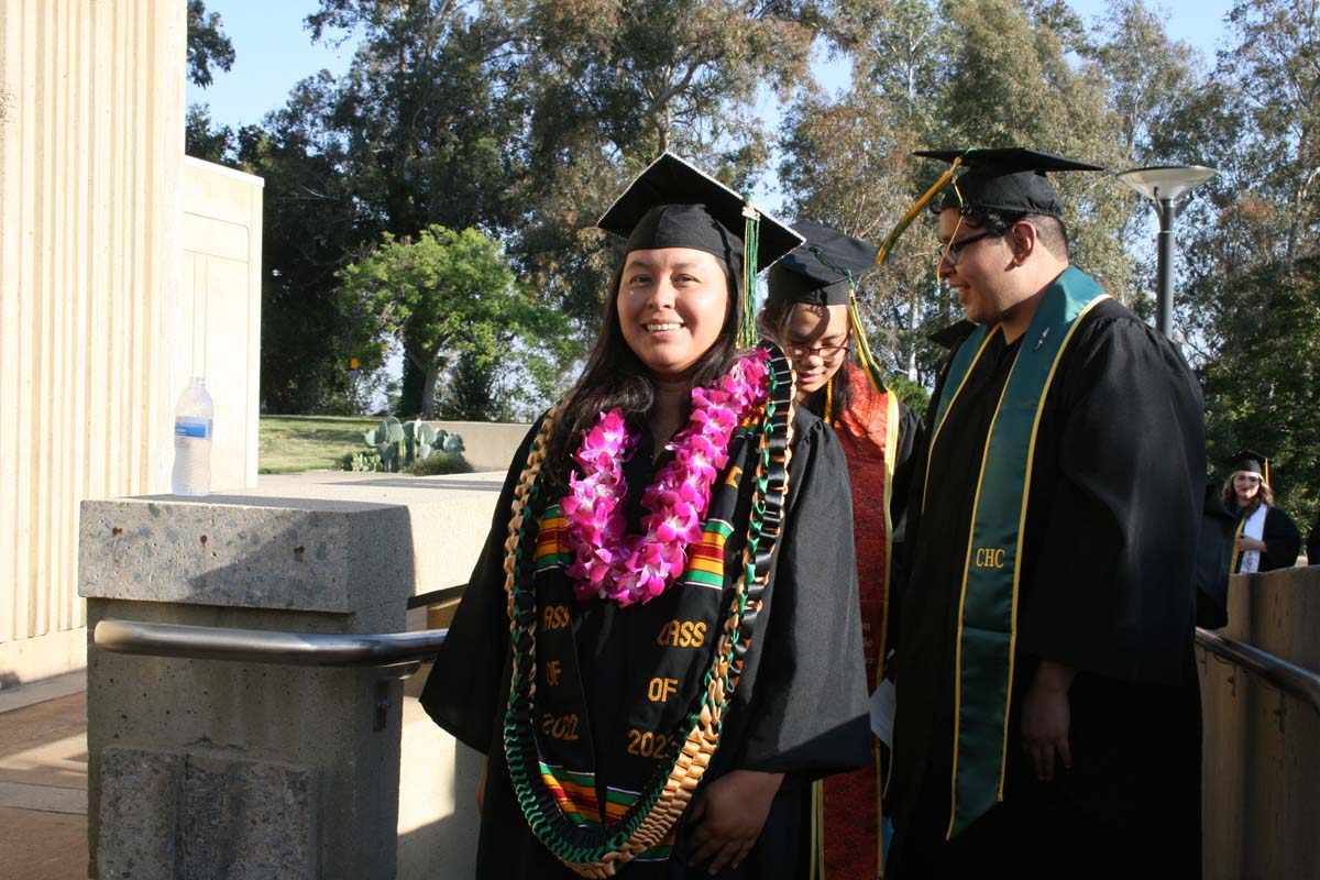 People enjoying Commencement