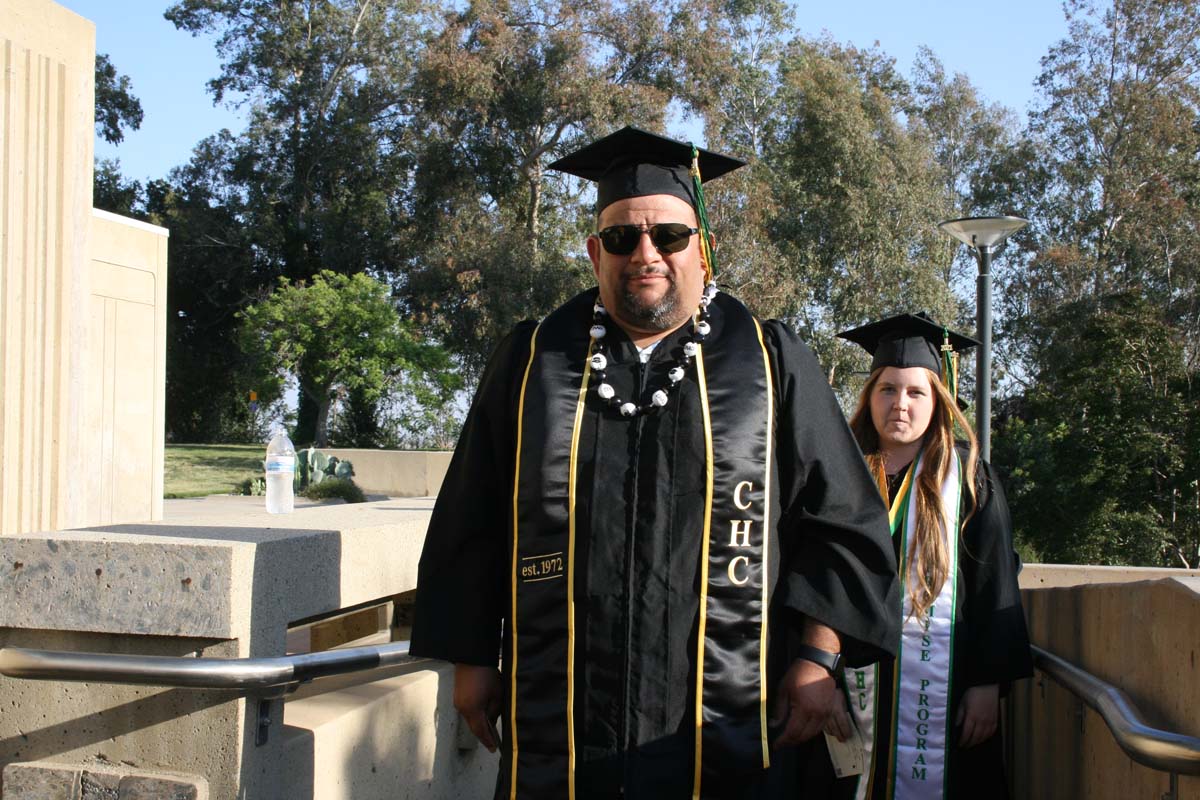 People enjoying Commencement