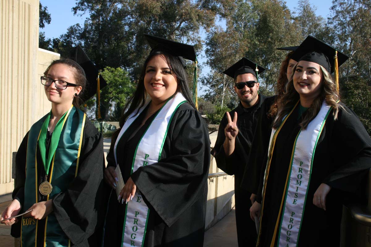 People enjoying Commencement