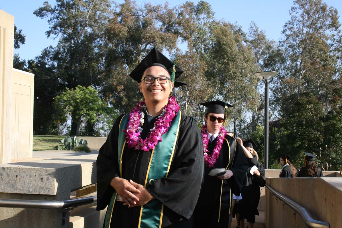 People enjoying Commencement