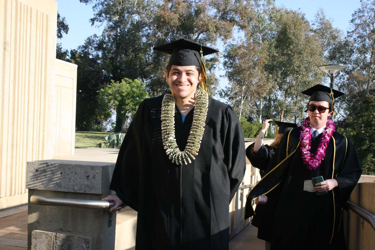 People enjoying Commencement