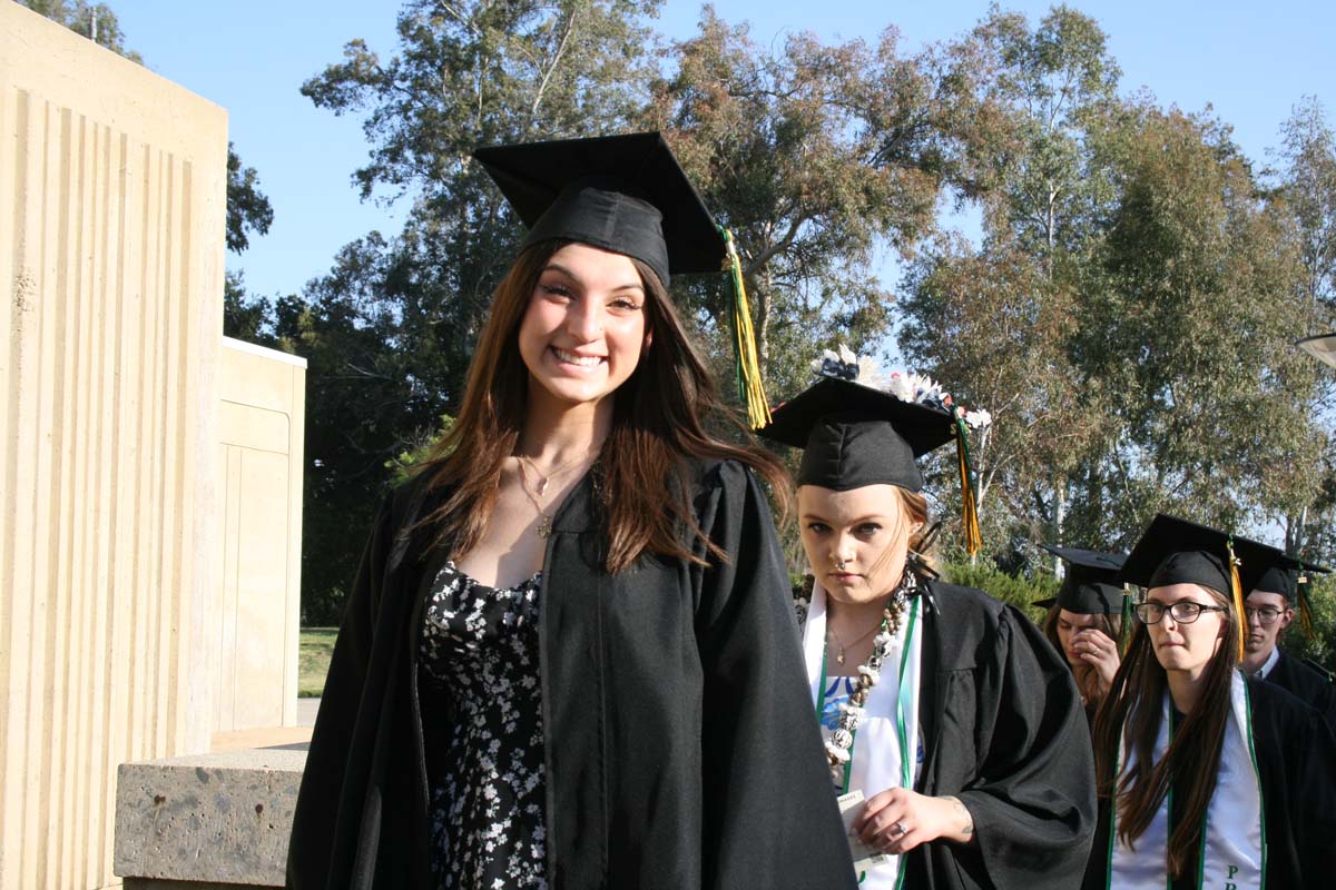 People enjoying Commencement