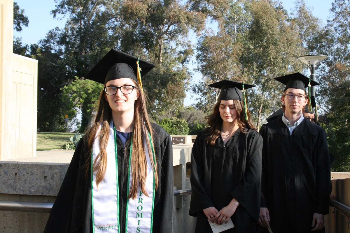 People enjoying Commencement