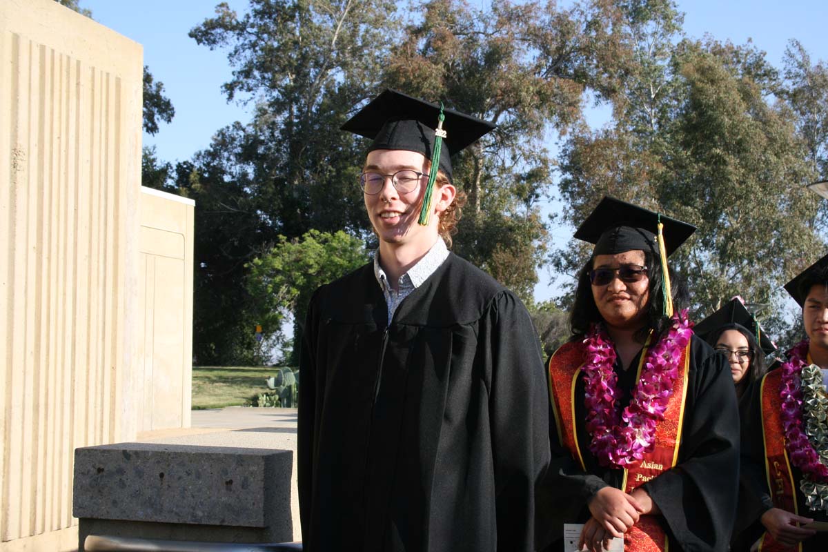 People enjoying Commencement