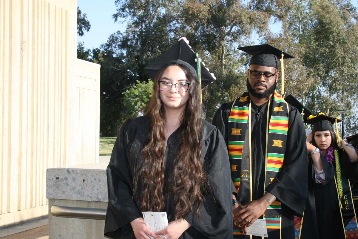 People enjoying Commencement