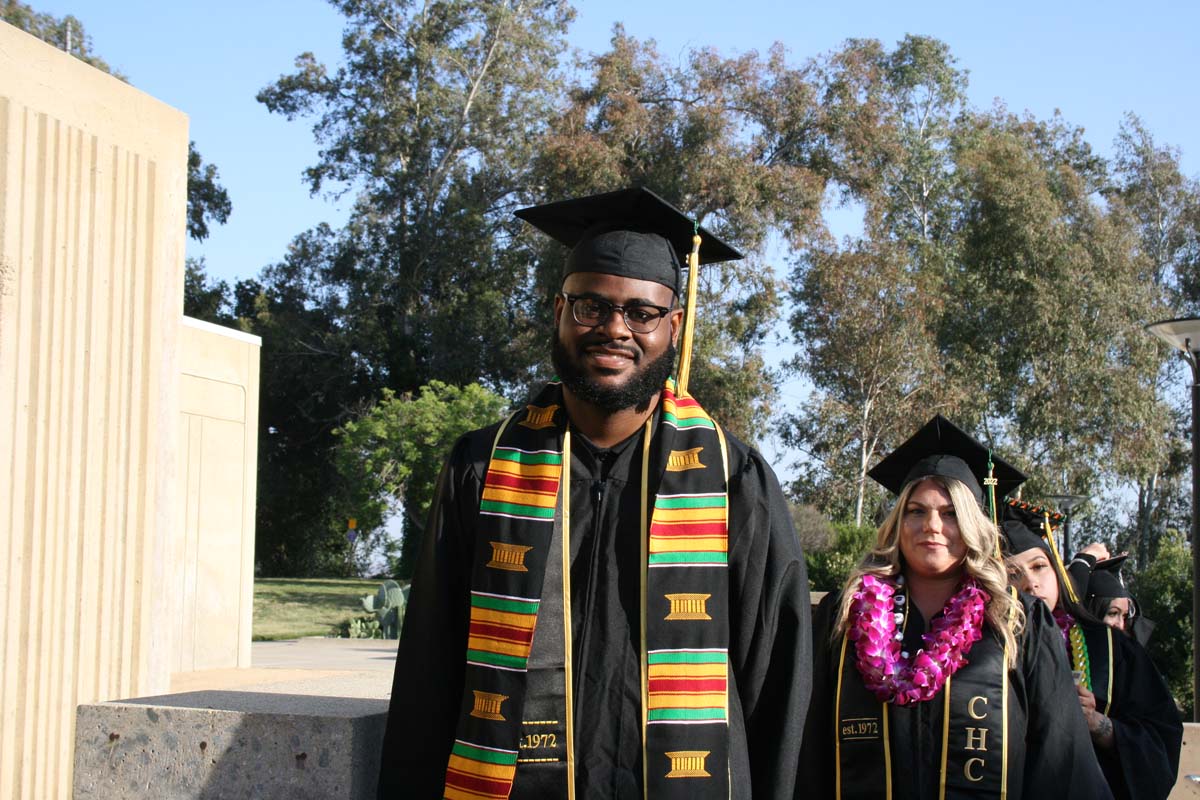 People enjoying Commencement