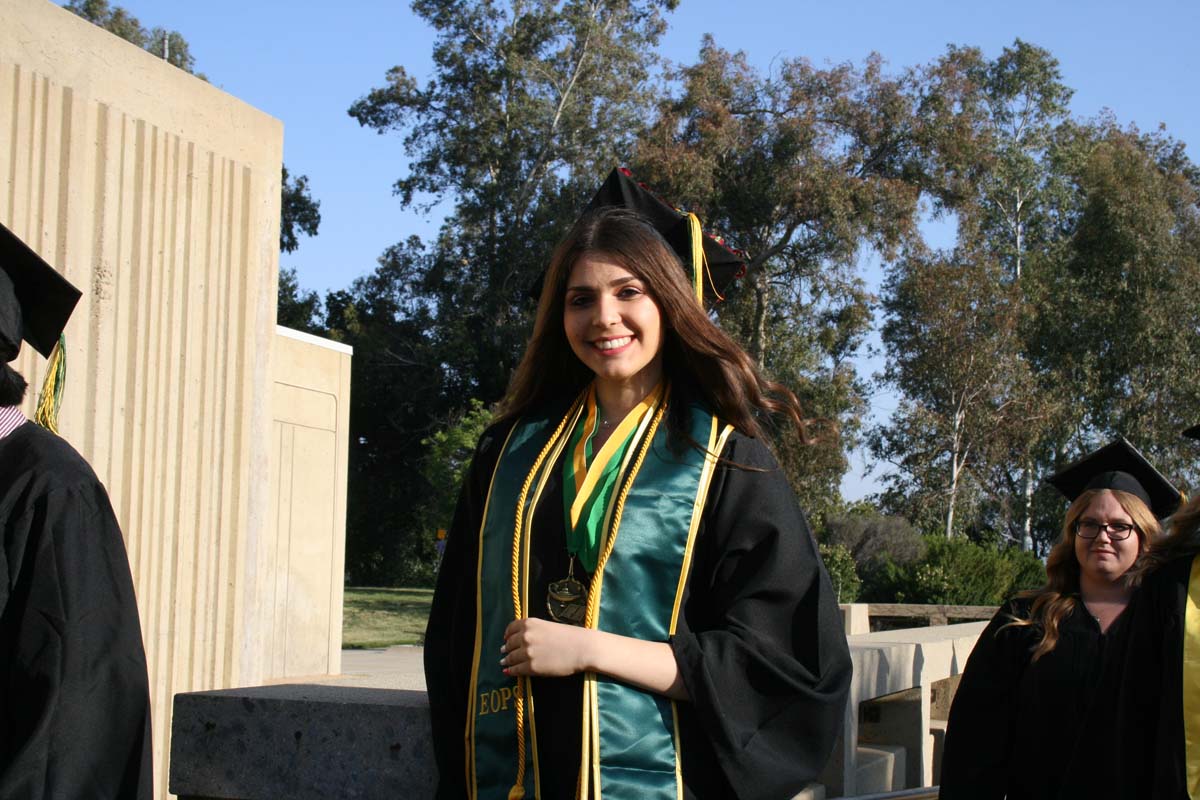 People enjoying Commencement