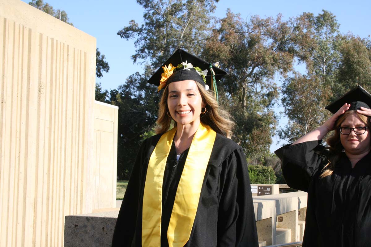 People enjoying Commencement