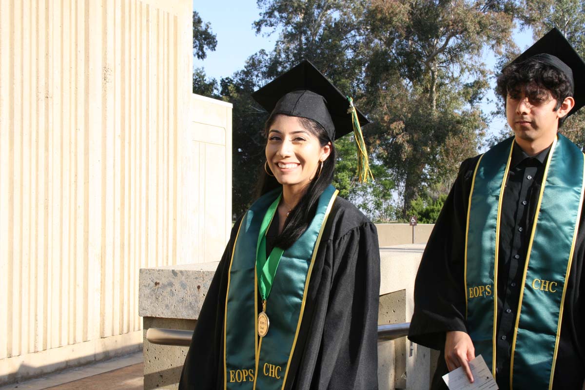 People enjoying Commencement