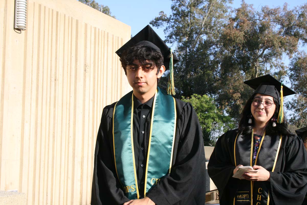 People enjoying Commencement