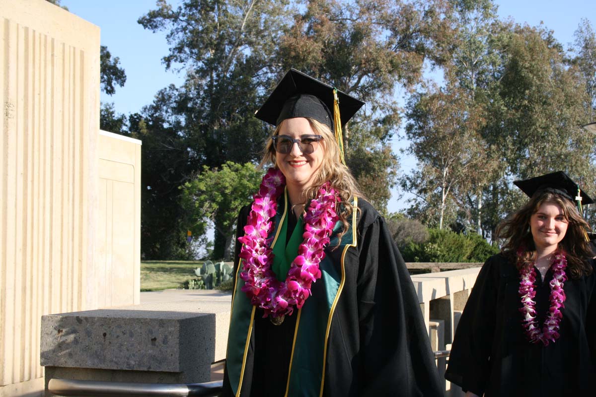 People enjoying Commencement