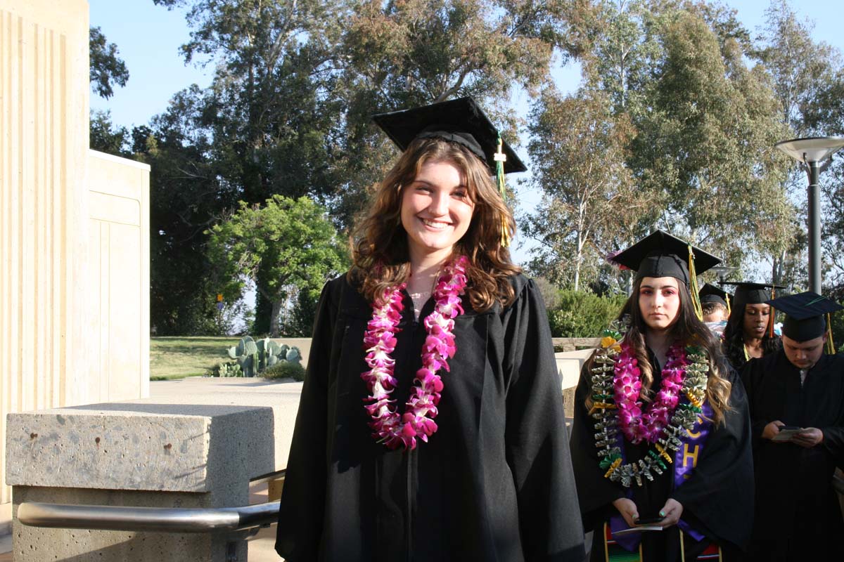 People enjoying Commencement