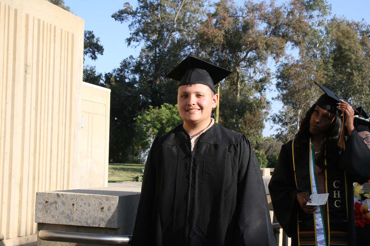 People enjoying Commencement