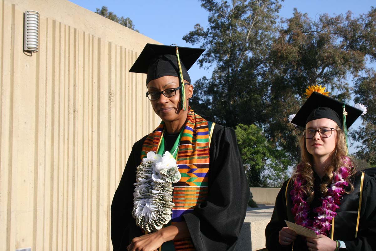 People enjoying Commencement