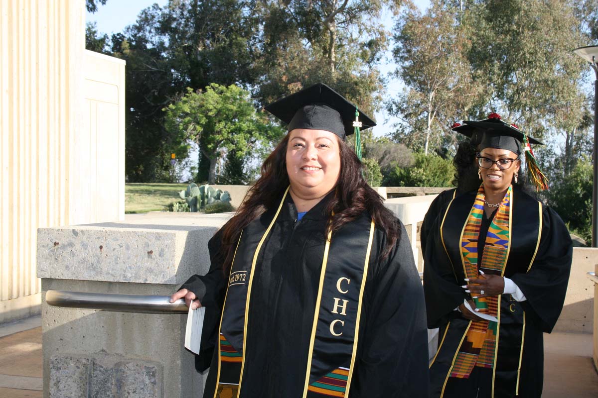 People enjoying Commencement