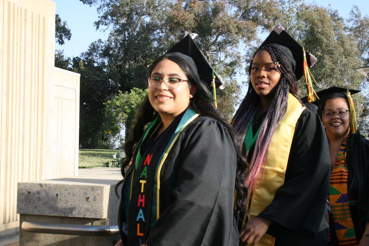 People enjoying Commencement