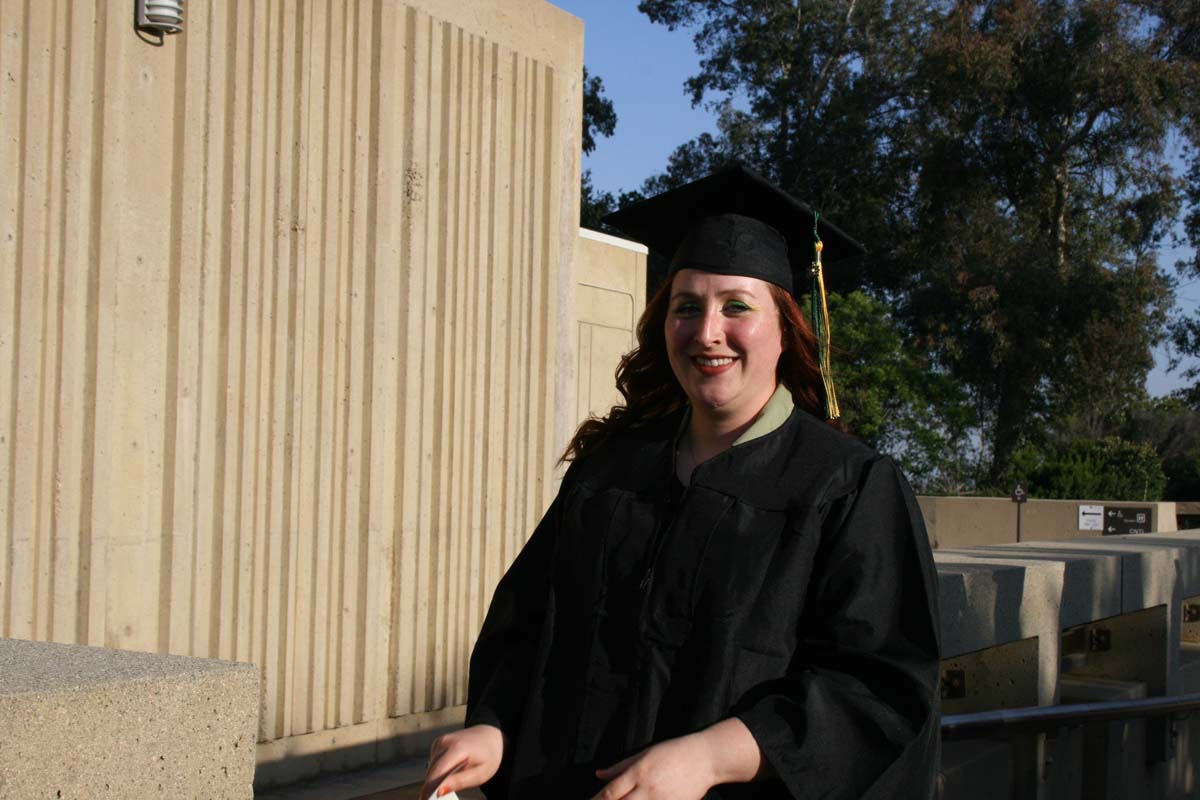 People enjoying Commencement