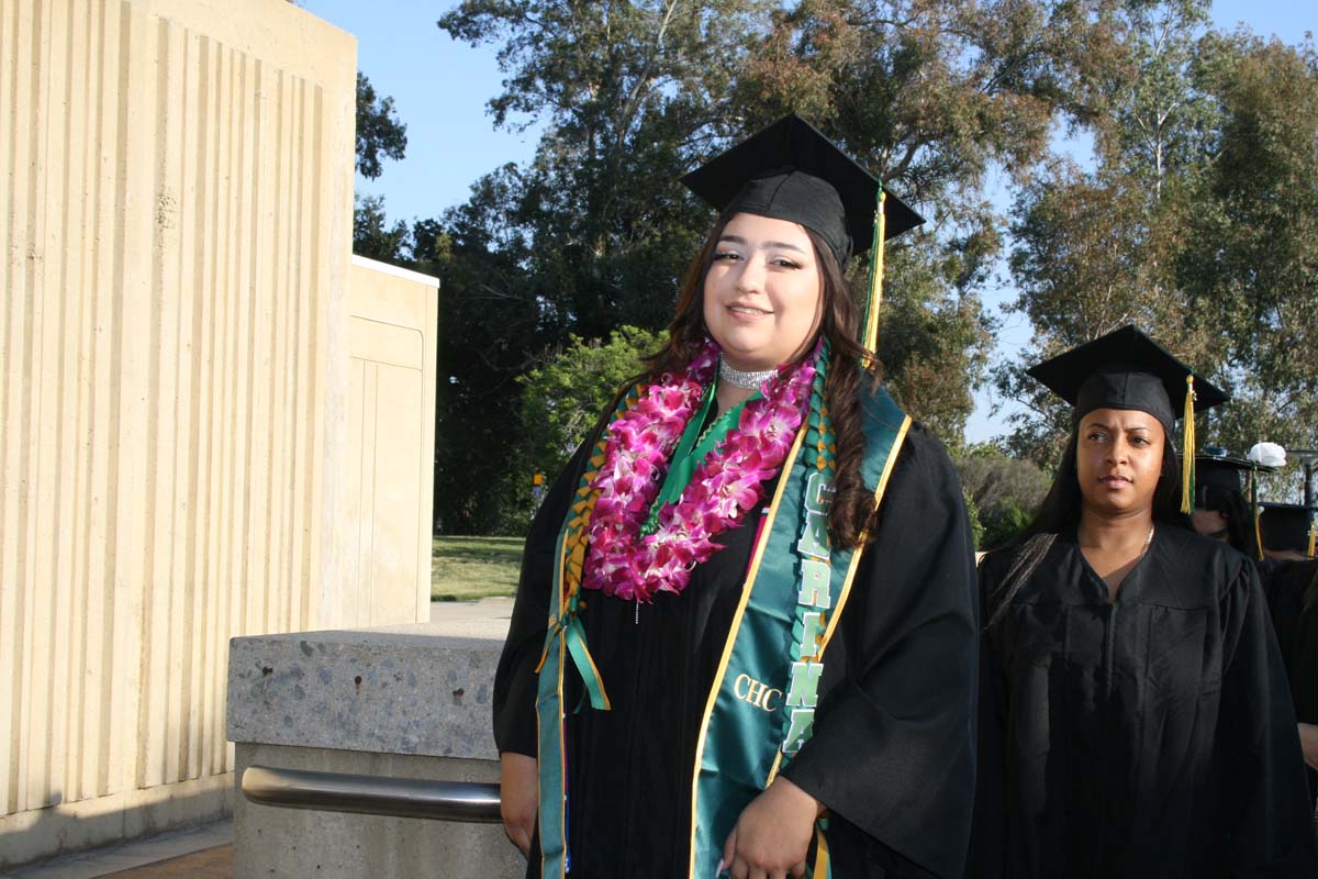 People enjoying Commencement