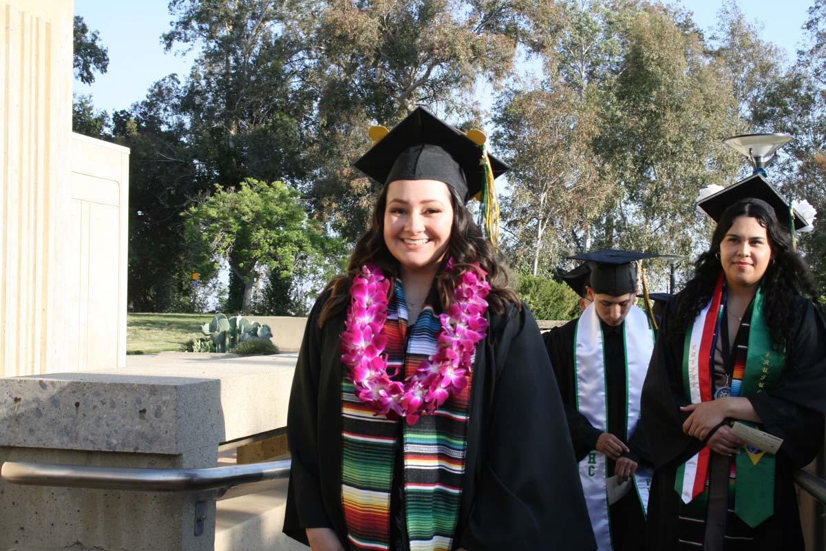 People enjoying Commencement