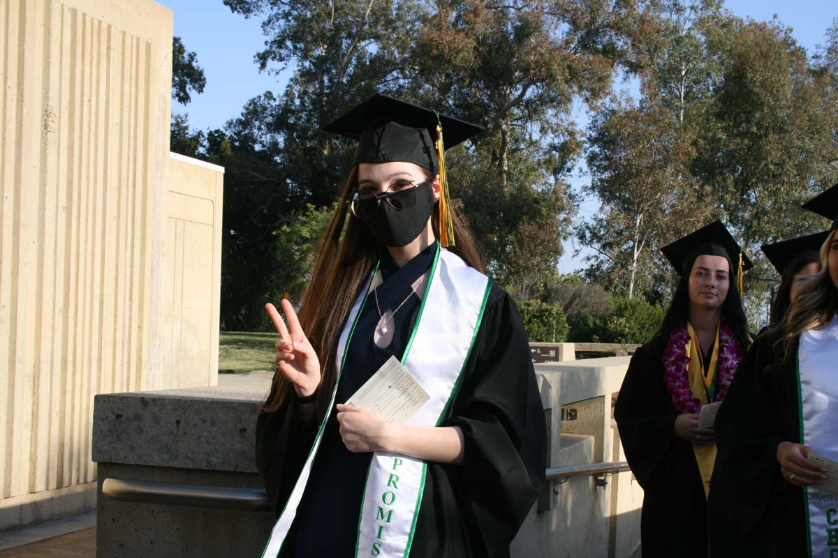 People enjoying Commencement