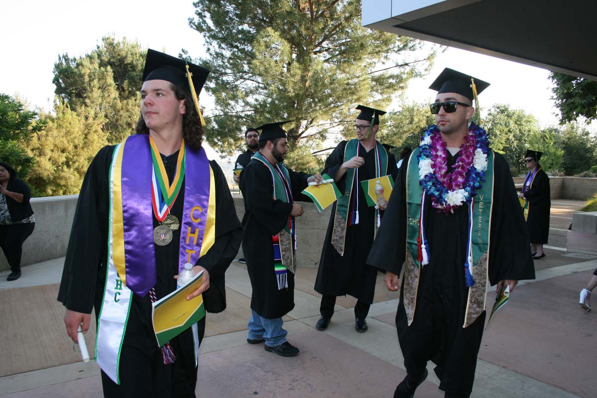 People enjoying Commencement