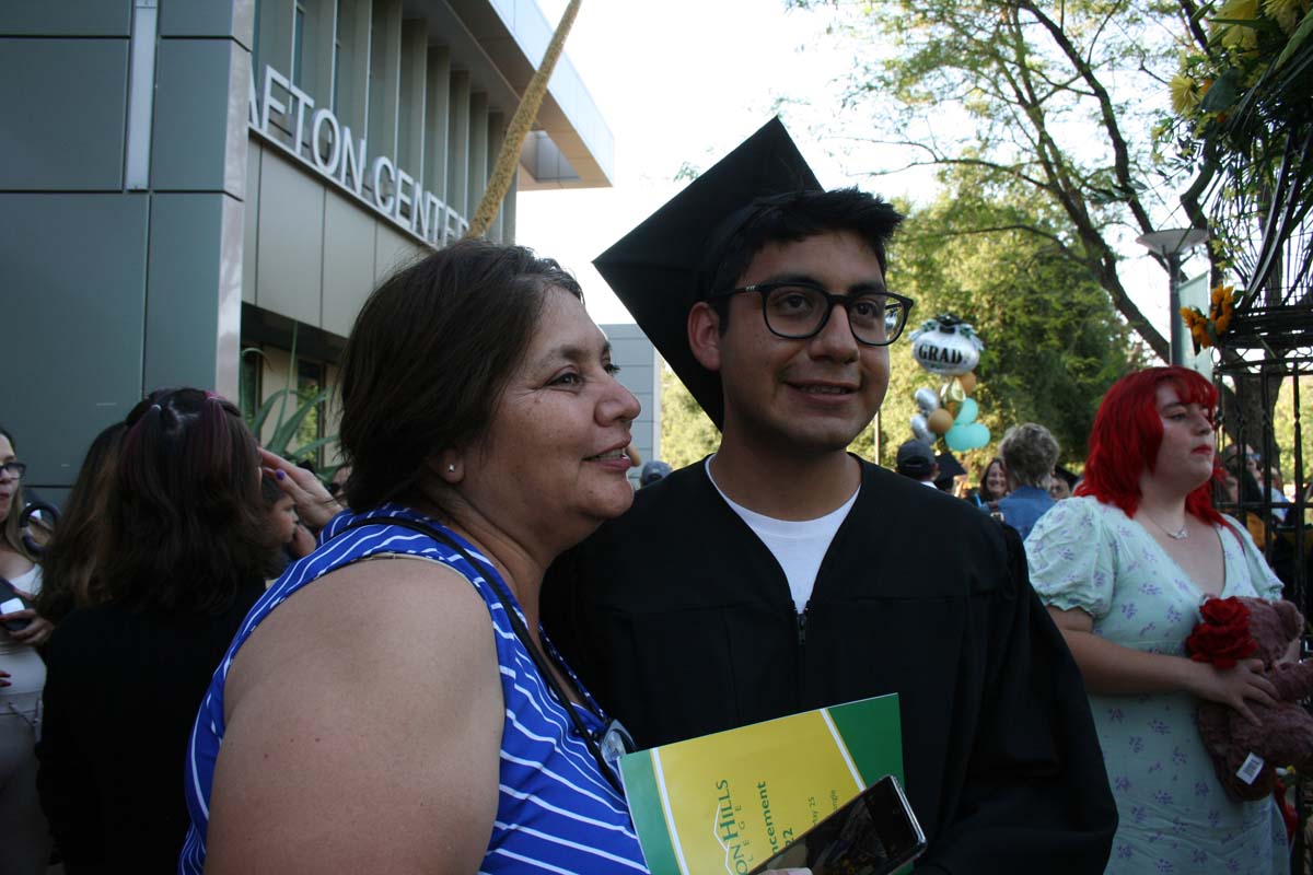 People enjoying Commencement