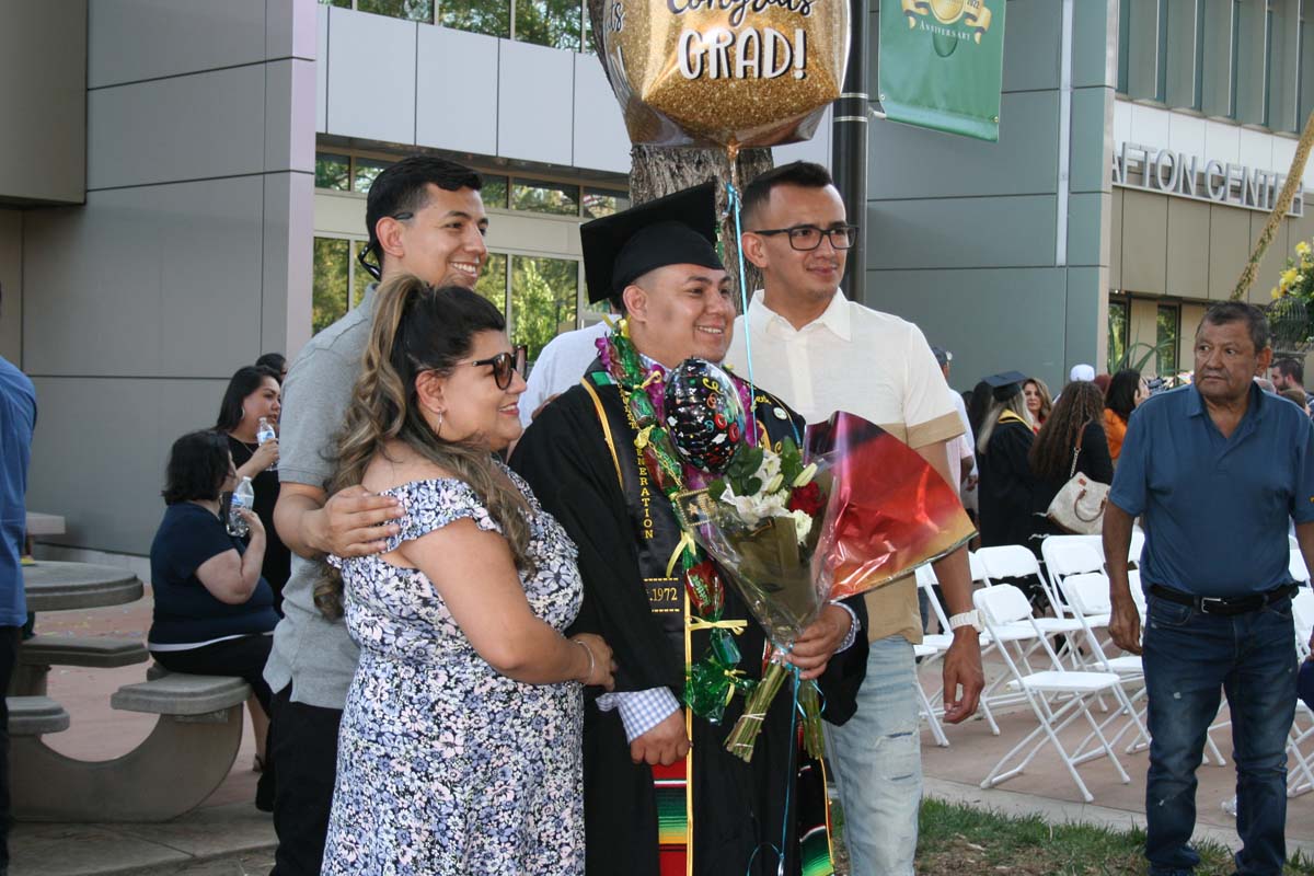 People enjoying Commencement