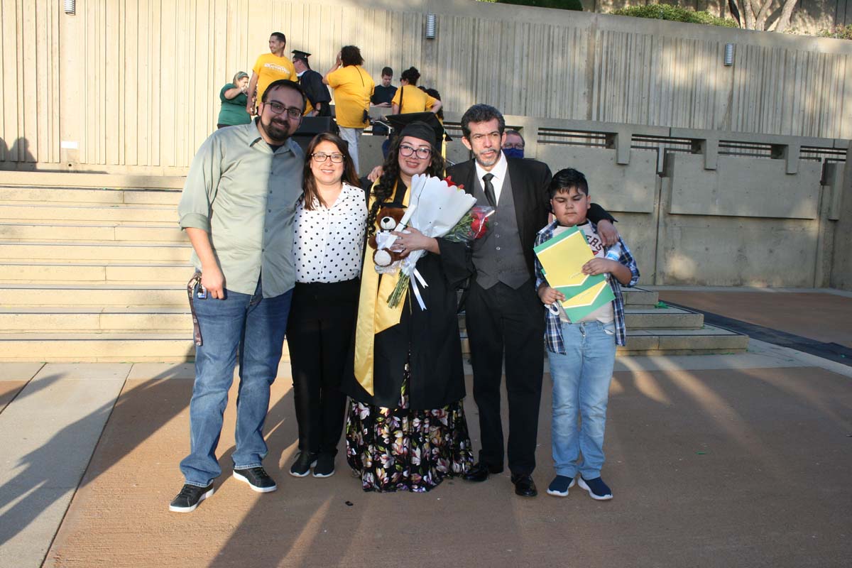 People enjoying Commencement