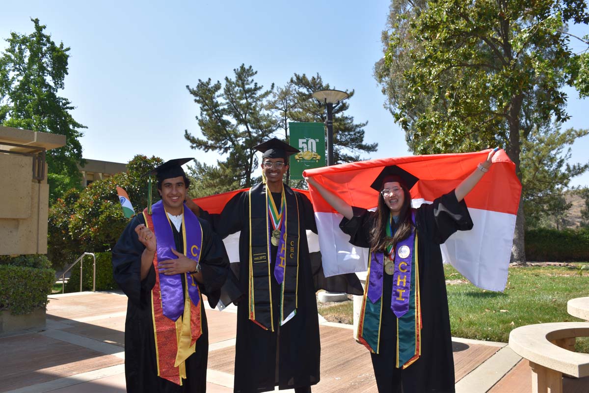 People enjoying Commencement