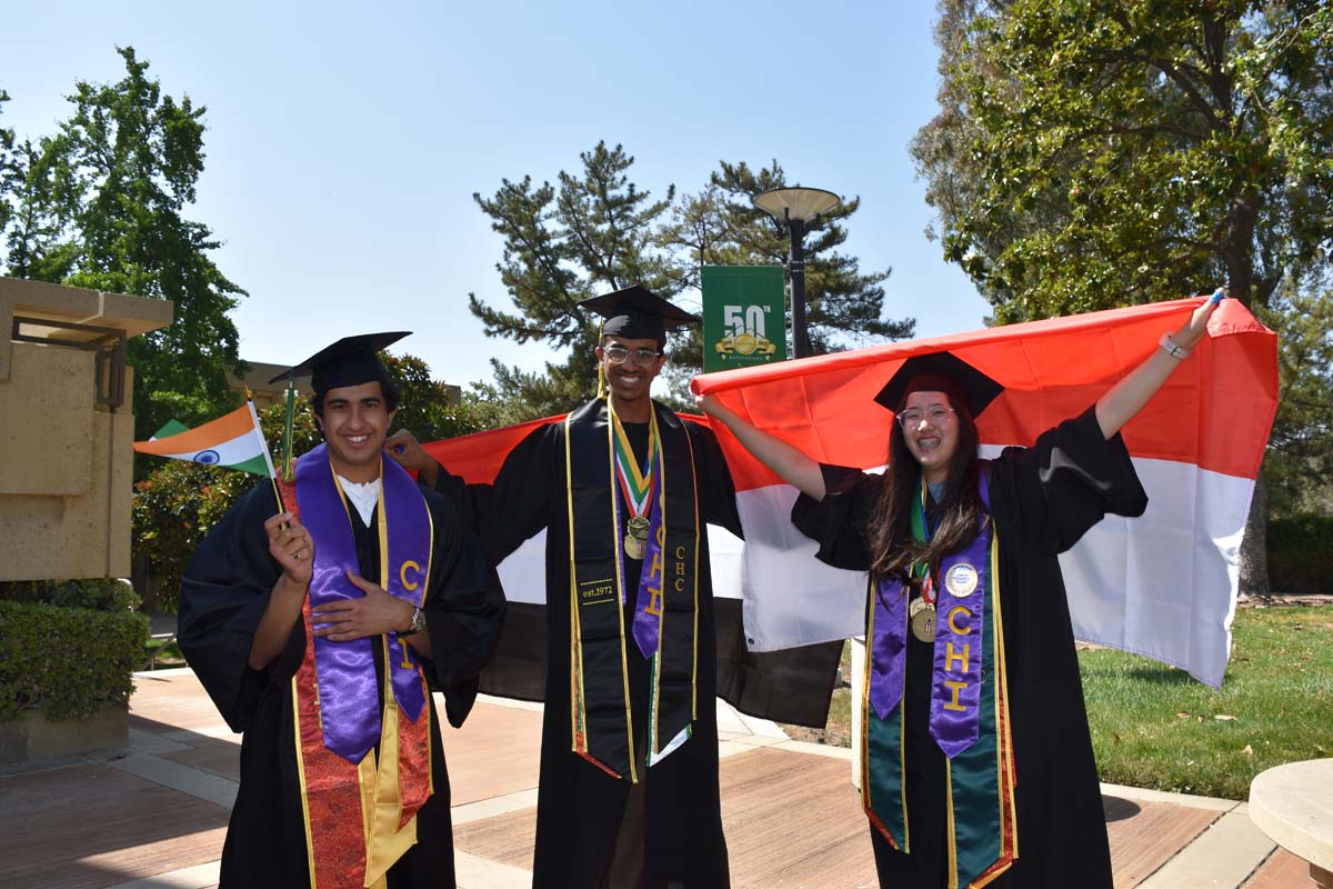 People enjoying Commencement