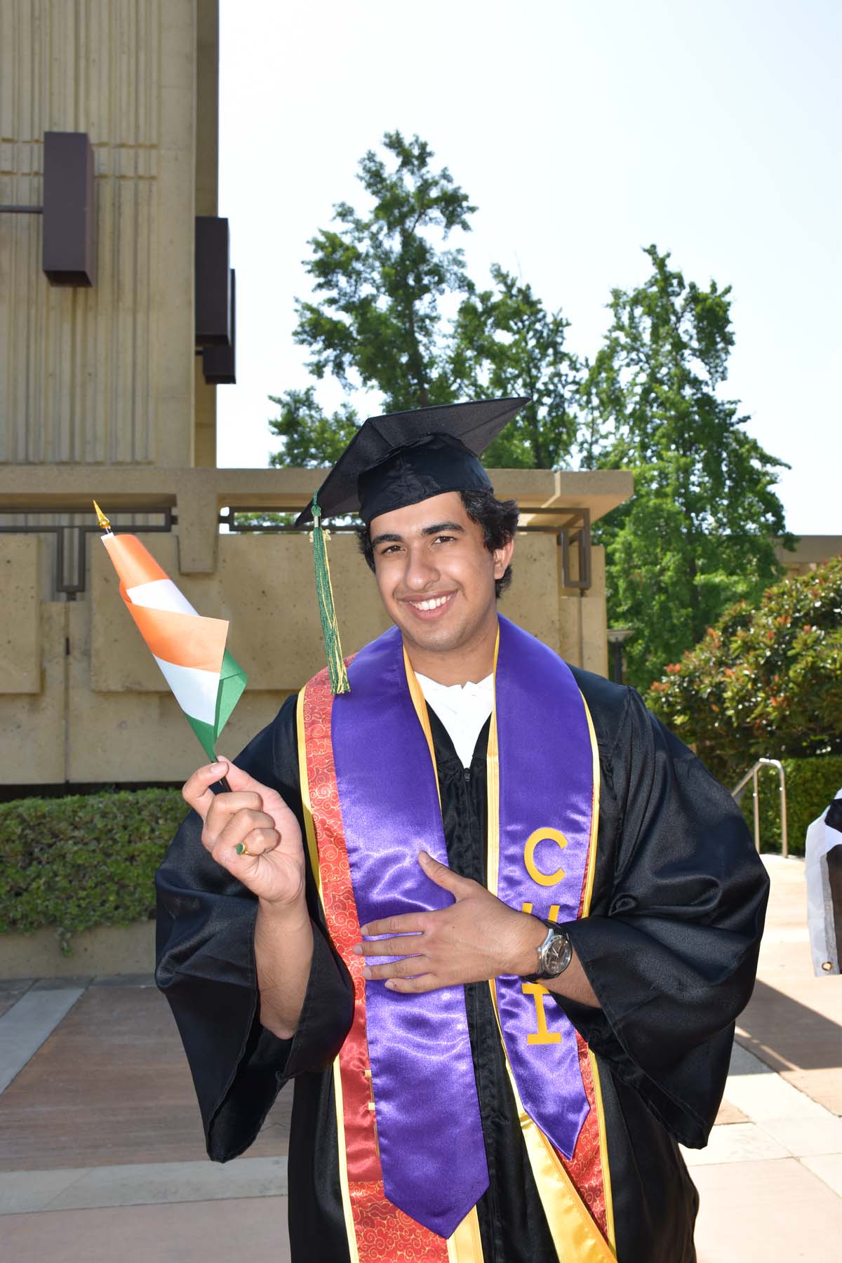 People enjoying Commencement