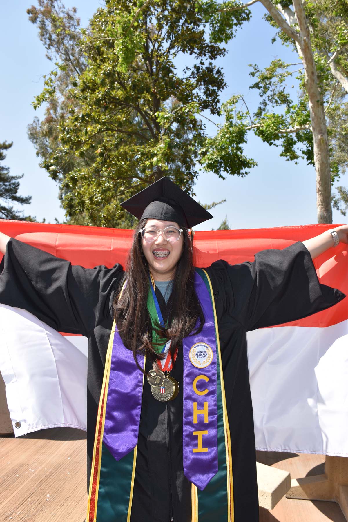 People enjoying Commencement