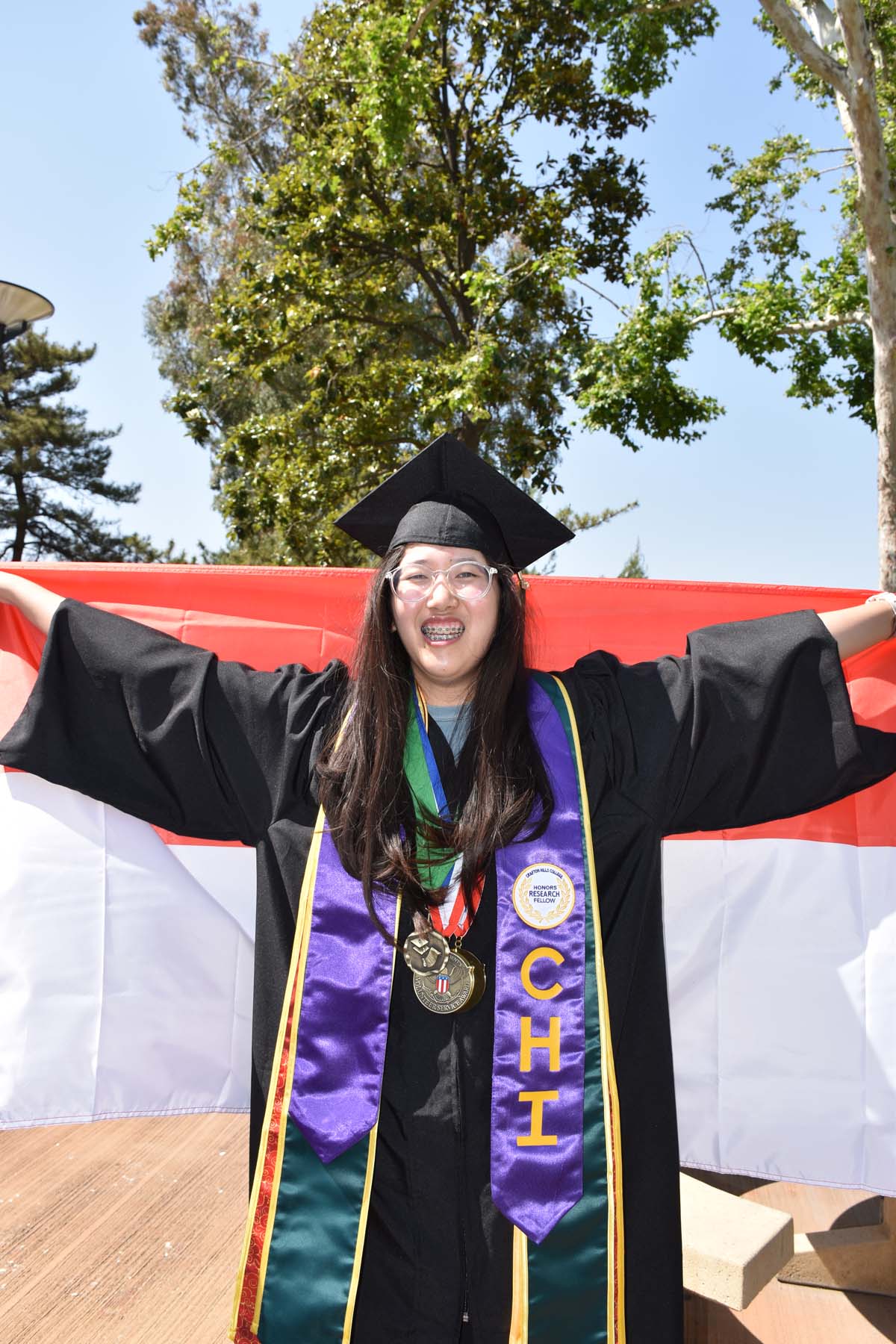 People enjoying Commencement