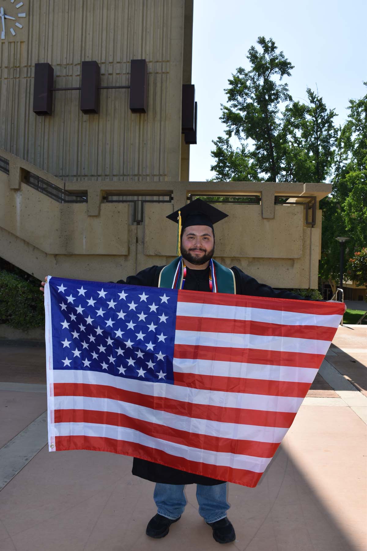 People enjoying Commencement