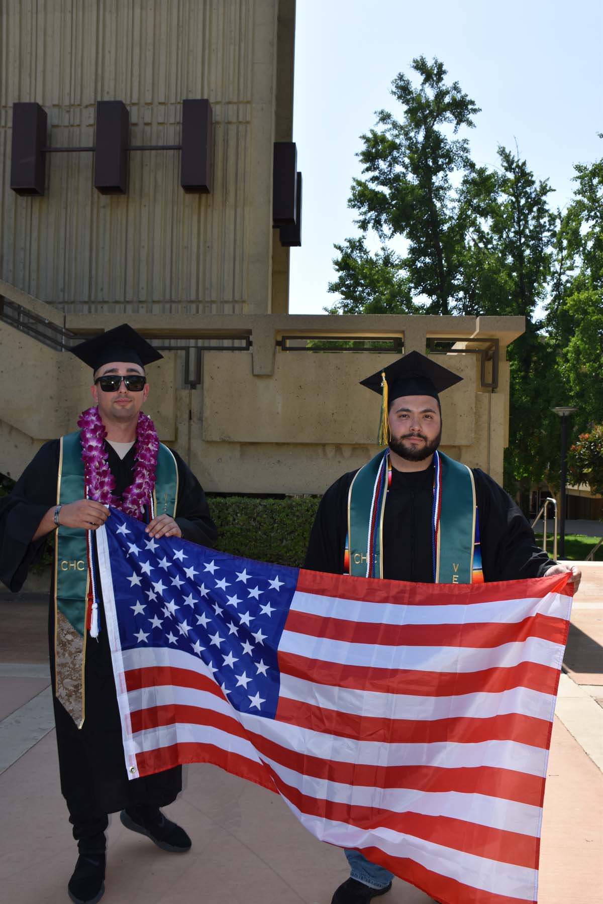 People enjoying Commencement