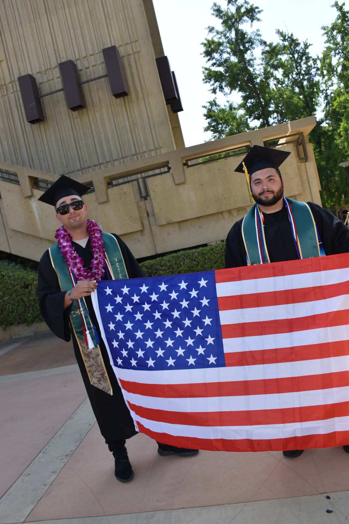 People enjoying Commencement